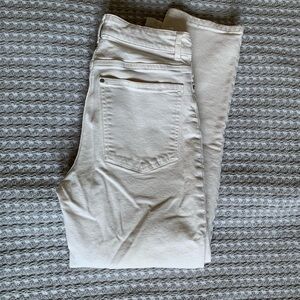 H&M Women's Off-White Straight Leg Jeans